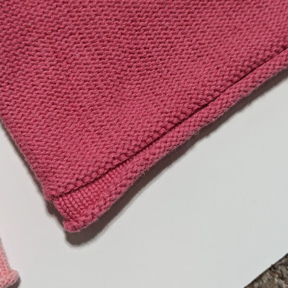 Y2K J Jill Contrast Sleeve Colorblock Knit Pullover Hoodie Pink Dainty Fairy XS - Picture 5 of 5